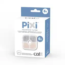 Zooplus Accessoires: 6x Bijpassende vervangingsfilters voor Catit Pixi keramische drinkfontein, kat wit aanbieding