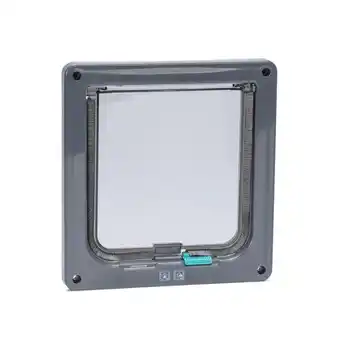 Zooplus Karlie kattenluik met 2-weg sluiting grijs 20x19,2cm aanbieding