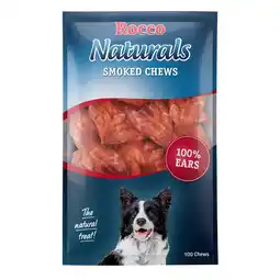 Zooplus 100 stuks Runderoren Gerookt Rocco Hondensnacks aanbieding