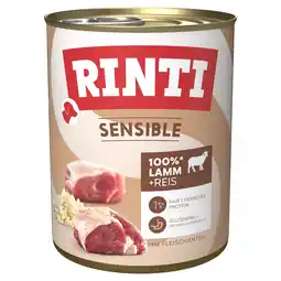 Zooplus 6x800g Rinti Sensible Lam & Rijst aanbieding