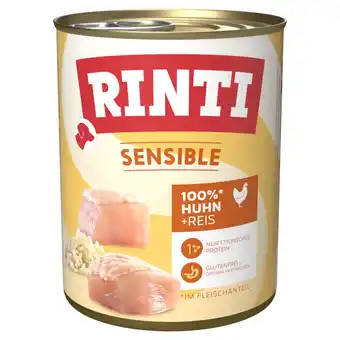 Zooplus 6x800g Rinti Sensible Kip & Rijst aanbieding