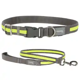Zooplus Kerbl Huisdier Licht & Reflex Set Lichtgevende Halsband en riem Halsband Maat M/L + riem 120 cm hond aanbieding