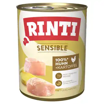 Zooplus 6x800g Rinti Sensible Kip & Aardappel aanbieding