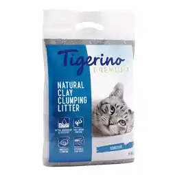 Zooplus 6kg Sensitive Tigerino Premium Kattenbakvulling Sensitive Zonder Parfum aanbieding