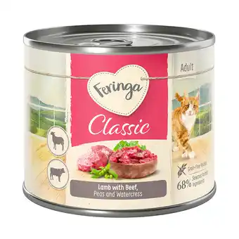 Zooplus 6x200g Lam/Rund Duo-Soorten Feringa Menu Kattenvoer aanbieding