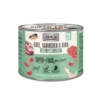 Zooplus 6x200g Eend/Konijn/Rund MAC's Kattenvoer aanbieding