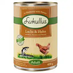 Zooplus 6x400g Zalm & Kip Lukullus Hondenvoer aanbieding