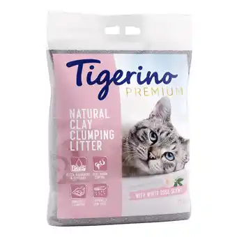 Zooplus 12 kg Witte Rozengeur Premium Tigerino Kattenbakvulling aanbieding