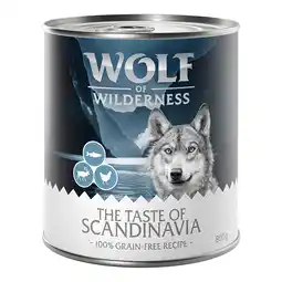 Zooplus 6x800g The Taste of The Taste Of Scandinavia Wolf of Wilderness Hondenvoer aanbieding