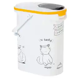 Zooplus tot 4 kg droogvoer - Curver Droogvoercontainer Kattensilhouet aanbieding