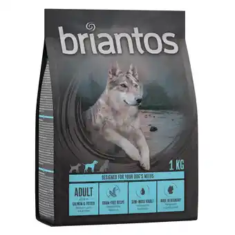 Zooplus 1kg Adult Zalm & Aardappel Briantos Hondenvoer droog aanbieding