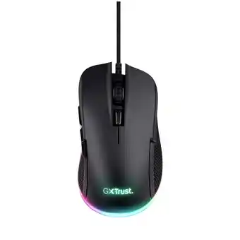 Bol.com Trust GXT 922 Ybar Gaming Muis - 7200 DPI - RGB Verlichting - USB Bedrade Gaming Muis - Zwart aanbieding