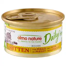 Pets Place Almo Nature Daily Menu Kitten Mousse - Kattenvoer - Kip 85 g aanbieding