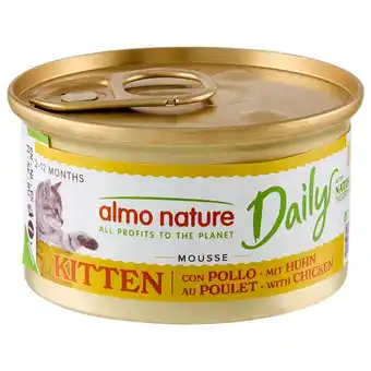 Pets Place Almo Nature Daily Menu Kitten Mousse - Kattenvoer - Kip 85 g aanbieding