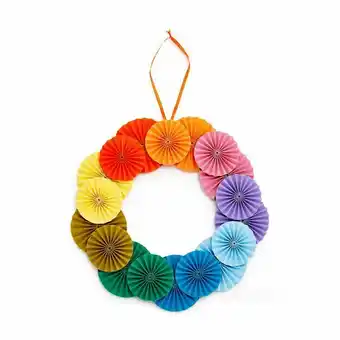 MoMa Design Store Colorful Fan Wreath aanbieding