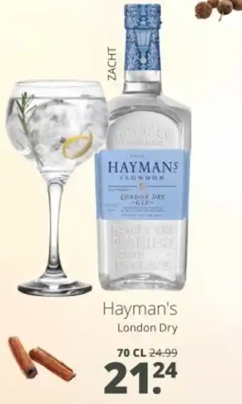 Mitra Haymans London Dry aanbieding