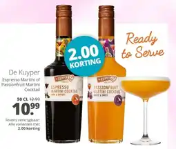 Mitra De Kuyper Espresso Martini of Passionfruit Martini Cocktail aanbieding