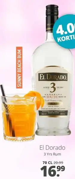 Mitra El Dorado 3 Yrs Rum aanbieding