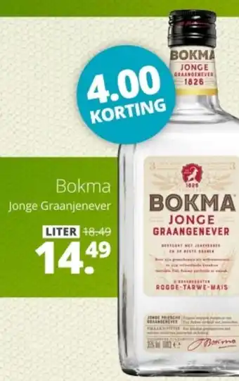 Mitra Bokma Jonge Graanjenever aanbieding