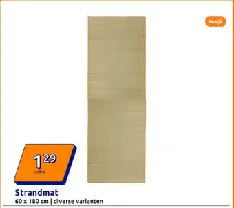 Action Strandmat aanbieding