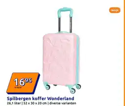 Action Spilbergen koffer Wonderland aanbieding