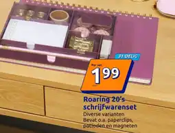 Action Roaring 20's schrijfwarenset aanbieding