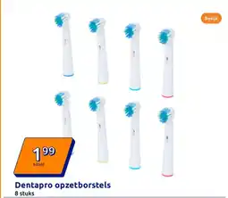 Action Dentapro opzetborstels aanbieding