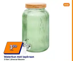 Action Waterkan met tapkraan aanbieding