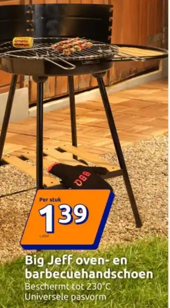 Action Big Jeff oven en barbecuehandschoen aanbieding