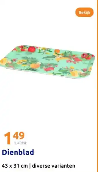 Action Dienblad aanbieding