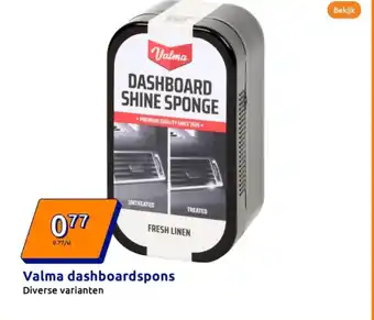 Action Valma dashboardspons aanbieding