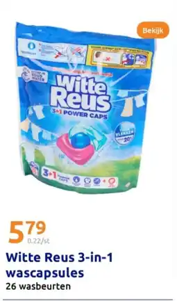 Action Witte Reus 3 in 1 wascapsules aanbieding