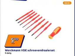 Action Werckmann VDE schroevendraaierset aanbieding