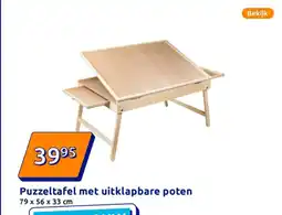 Action Puzzeltafel met uitklapbare poten aanbieding