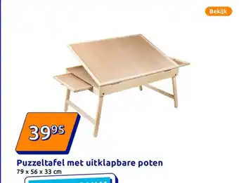 Action Puzzeltafel met uitklapbare poten aanbieding