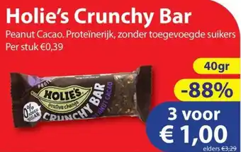 Die Grenze Holie's Crunchy Bar aanbieding
