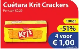 Die Grenze Cuétara Krit Crackers aanbieding
