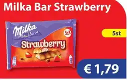 Die Grenze Milka Bar Strawberry aanbieding