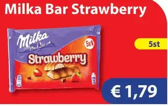 Die Grenze Milka Bar Strawberry aanbieding