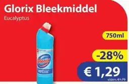 Die Grenze Glorix Bleekmiddel Eucalyptus aanbieding