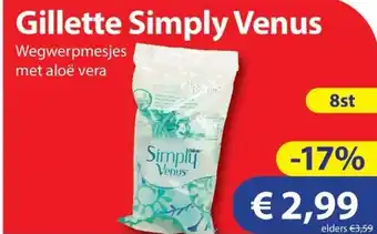 Die Grenze Gillette Simply Venus aanbieding