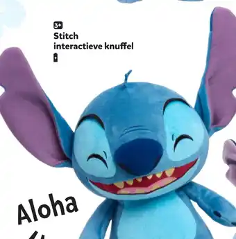 Intertoys Stitch interactieve knuffel aanbieding