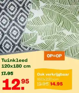 Welkoop Tuinkleed aanbieding