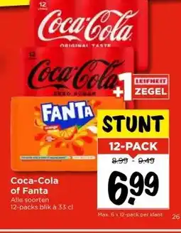Vomar Voordeelmarkt Coca-Cola of Fanta aanbieding