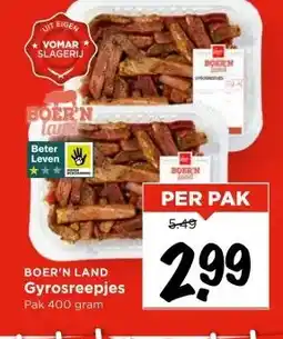 Vomar Voordeelmarkt BOER'N LAND Gyrosreepjes aanbieding
