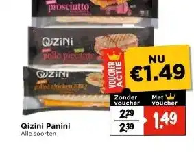 Vomar Voordeelmarkt Qizini Panini aanbieding