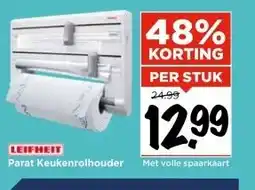 Vomar Voordeelmarkt LEIFHEIT Parat Keukenrolhouder aanbieding