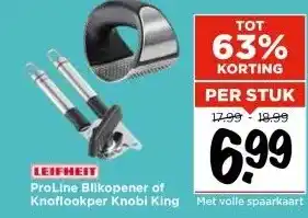 Vomar Voordeelmarkt LEIFHEIT ProLine Blikopener of Knoflookper Knobi King aanbieding