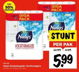 Vomar Voordeelmarkt Nalys Keukenpapier Vochtvangers aanbieding