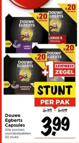 Vomar Voordeelmarkt Douwe Egberts Capsules aanbieding
